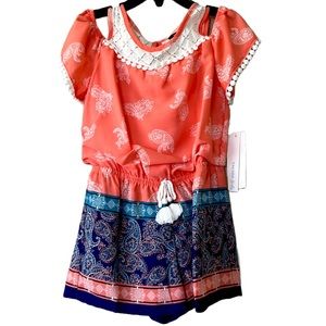 TAKARA GIRLS FLORAL ROMPER SIZE 5